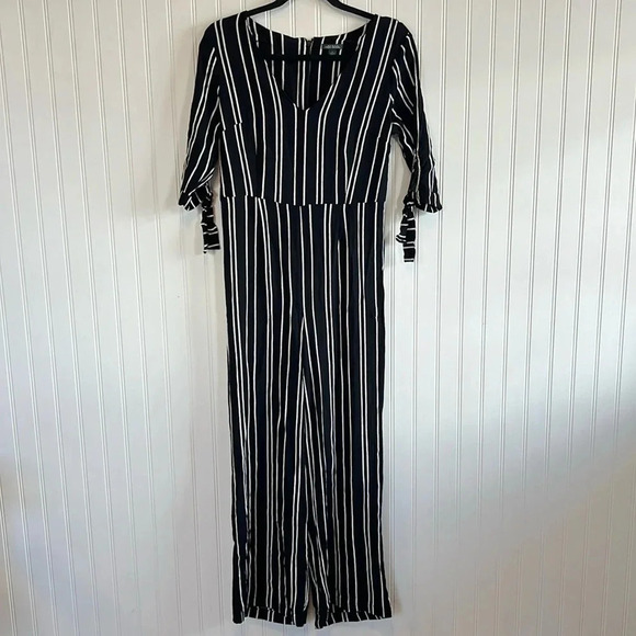 wild fable Pants - Wild fable,‎ pants suit, jumpsuit, black and white stripe women size medium
